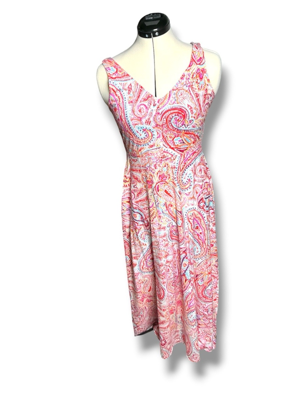 Paisley cotton maxi dress - Picture 3 of 8